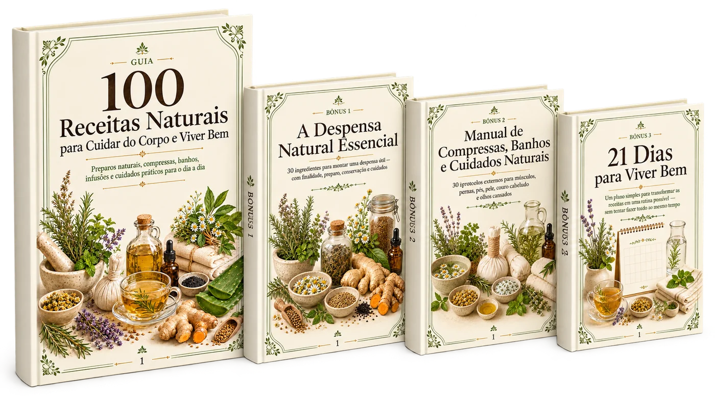 Coleção completa: 100 Receitas Naturais + 3 bônus